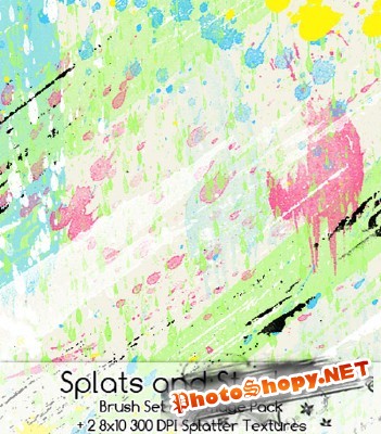 Brushes set - Splats and strokes