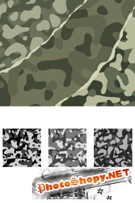 Camouflage Brushes Set for Photoshop