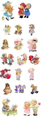 A set of small children Psd for Photoshop