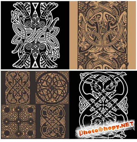 Кельтские орнаменты - кисти для фотошоп