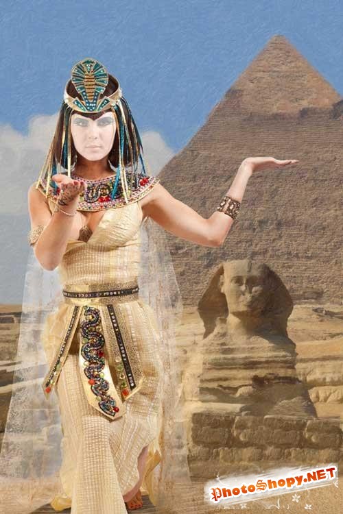 Женский шаблон для Photoshop - Египтянка