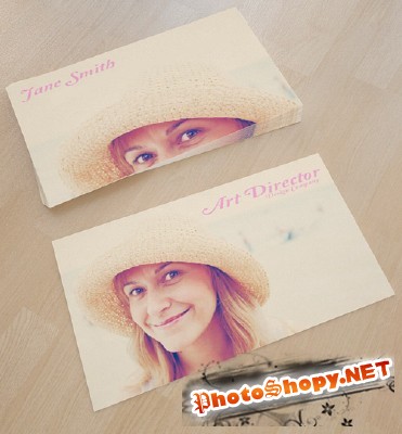 Photo Business Card Template for Photoshop