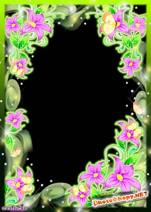Набор цветочных рамок - Прелестной  дивной красоты  цветы желаний и мечты 