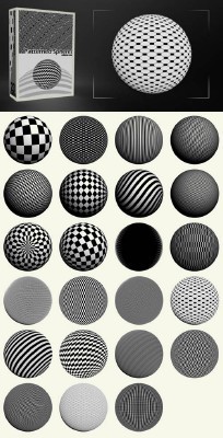 Patterned Spheres Pack 23  Brushes for Photoshop