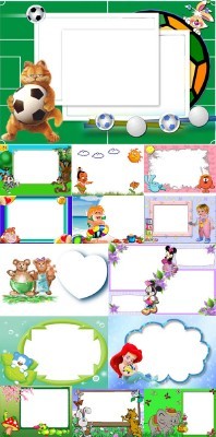 Collection of Spring Photo frames pack 5