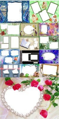 Collection of Spring Photo frames pack 8