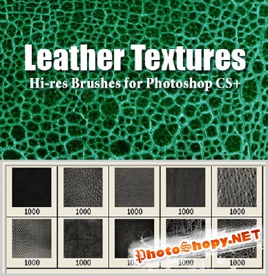 Leather Textures Brushes Set