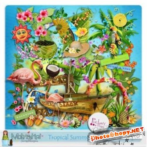 Скрап набор - Tropical summer collab