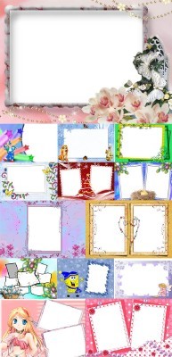 Collection of Spring Photo frames pack 16