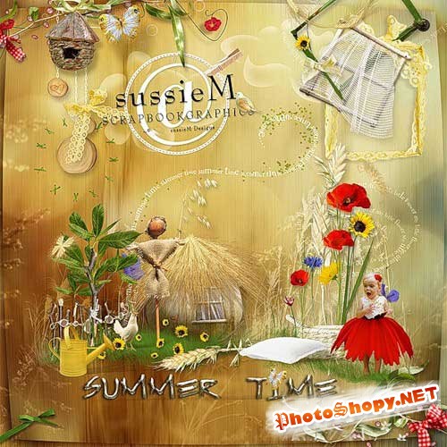 Солнечный летний скрап-набор - Летняя пора