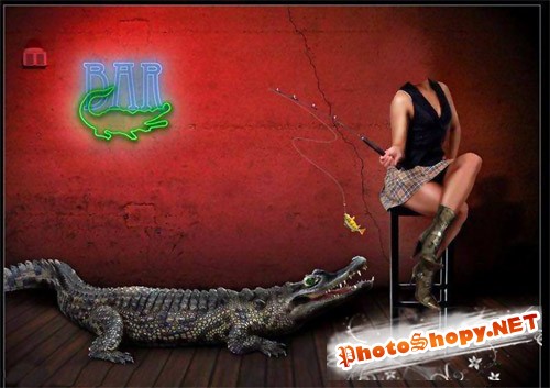 Шаблон женский - крокодил не ловится