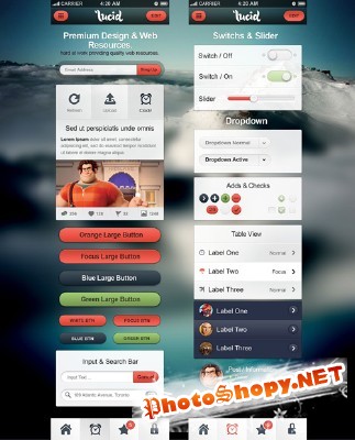 Lucid iPhone Theme UI Kit