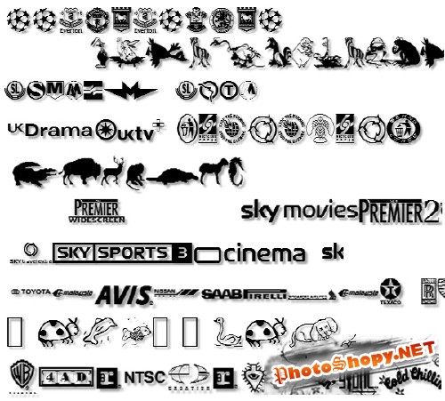 Подборка символьных шрифтов в стиле логотипов