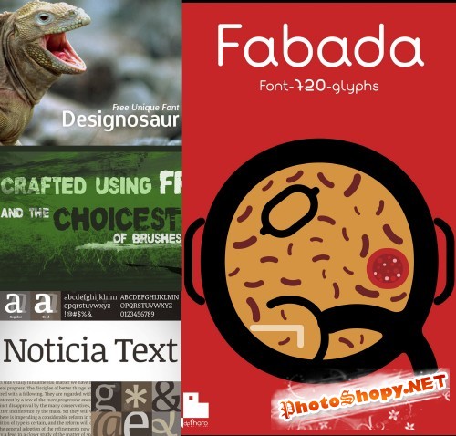 Font DK Nutnik, noticatext, Fabada, dknutthink