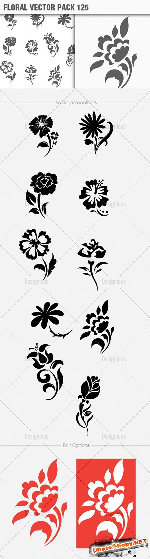 Floral Vector Pack 125