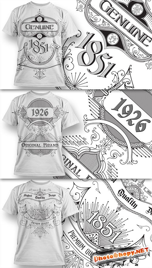 T-Shirt Design Vector Illustrations Pack 10