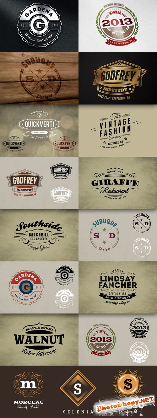 Branding Graphic Design Bundle - PSD Templates