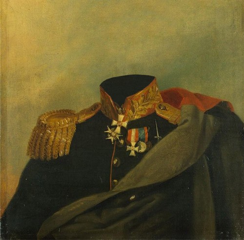 Шаблон для мужчин - Портрет полководца в форме