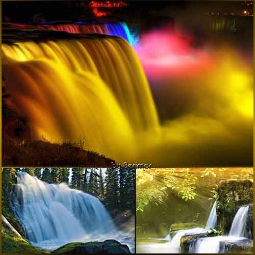 Привлекательные и различные водопады фото
