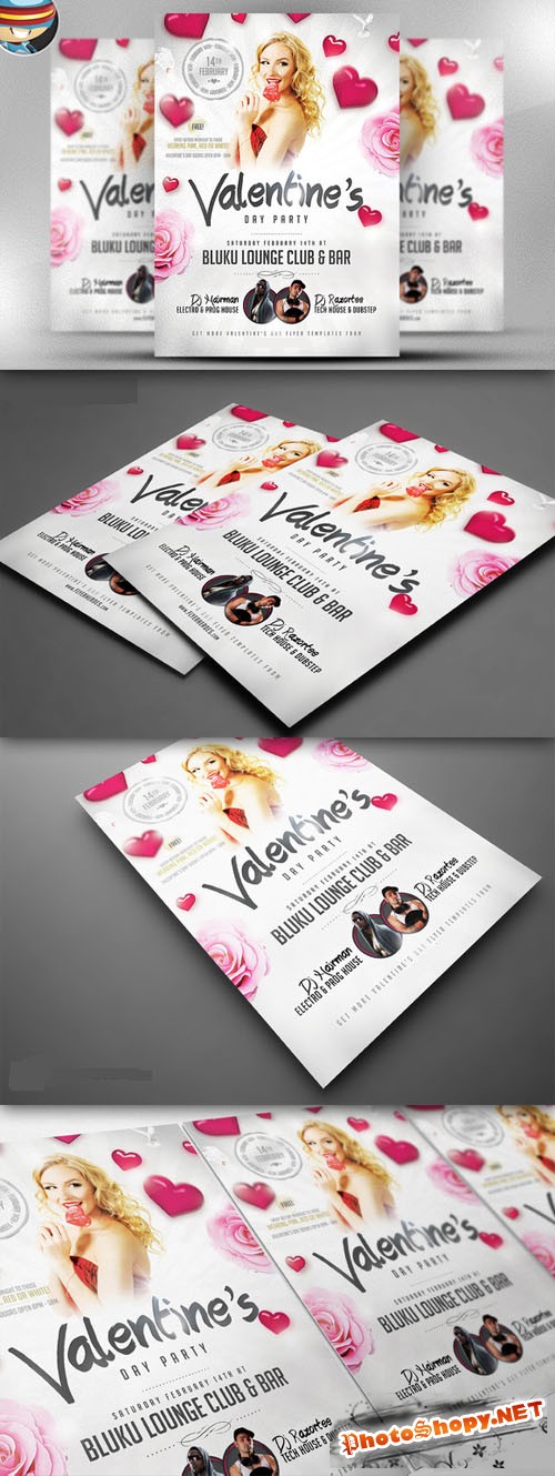 CreativeMarket - Valentine's Party Flyer
