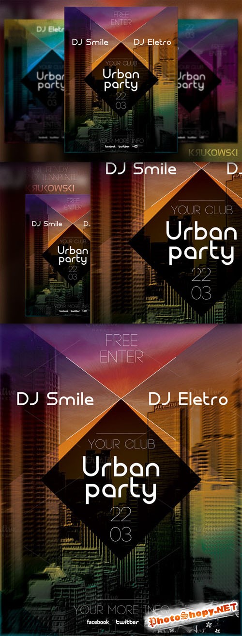 CreativeMarket - Urban Party Flyer
