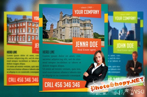CreativeMarket - Real Estate Agent Flyer