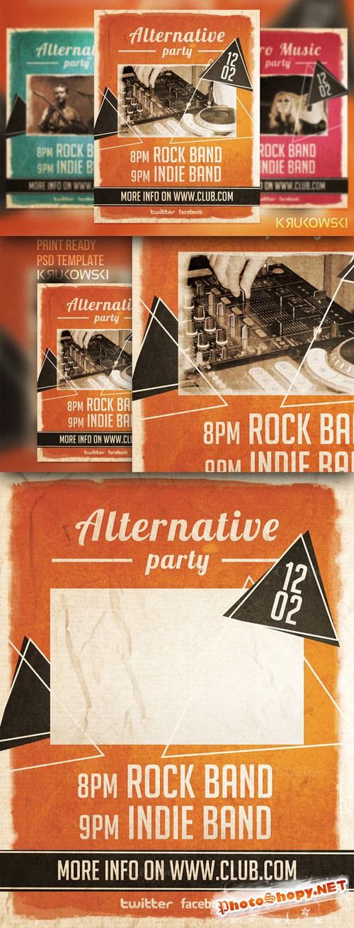 CreativeMarket - Alternative Party Flyer 20928
