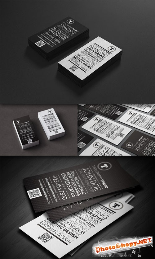 CreativeMarket - Typography Studio business card