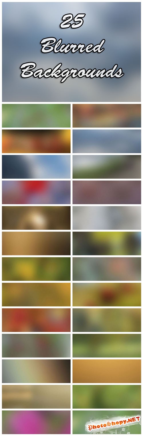 25 High Resolution Blurred Background Textures