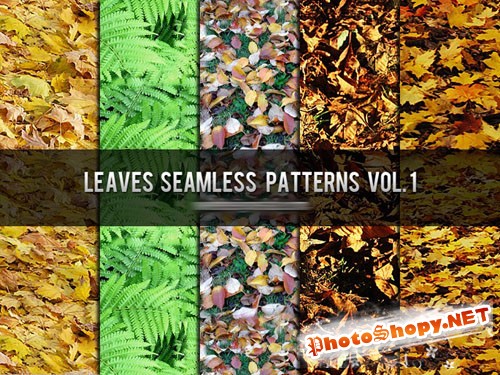 Leaves Seamless Photoshop Patterns Vol. 1