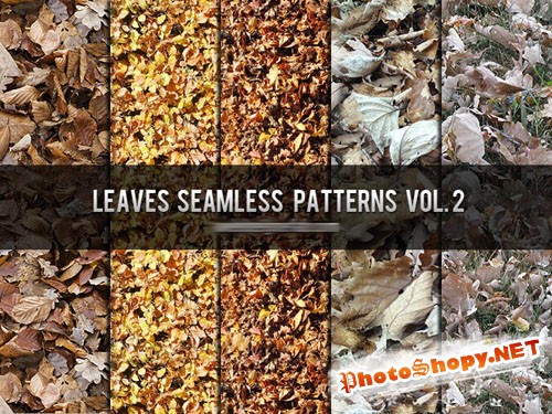 Leaves Seamless Photoshop Patterns Vol. 2