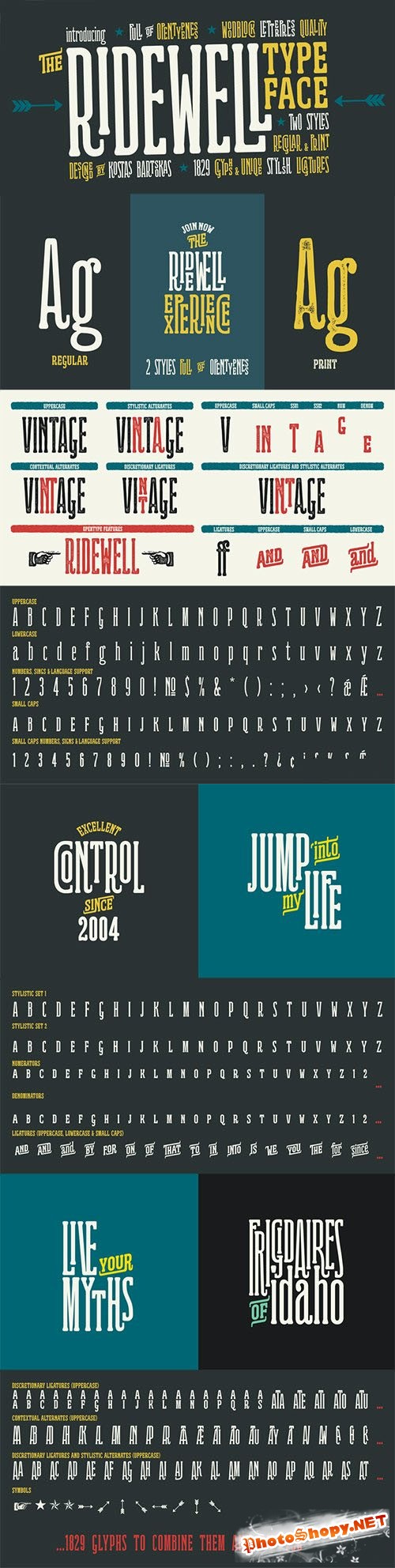 Ridewell Font Family