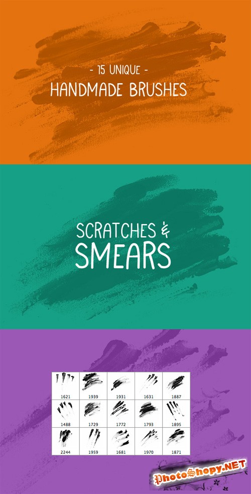 Photoshop Brushes - Scratches and Smears