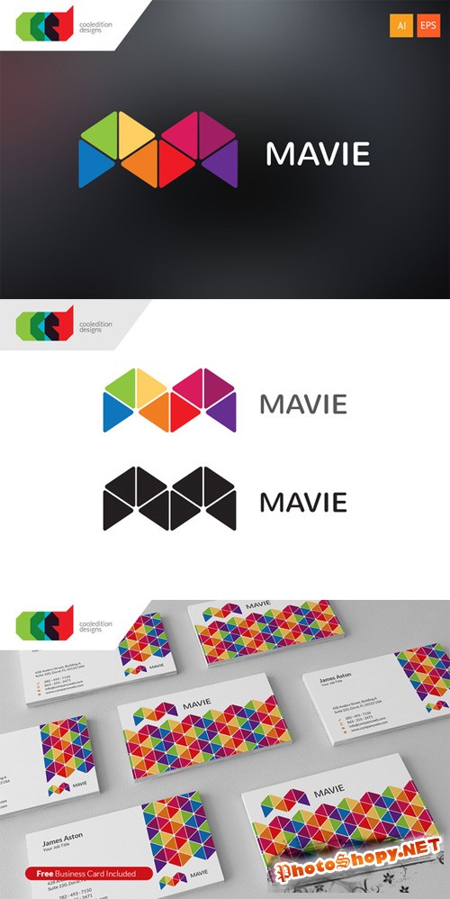 Mavie - Logo Template plus Business Card