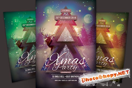 Xmas Party Flyer - Creativemarket 108872