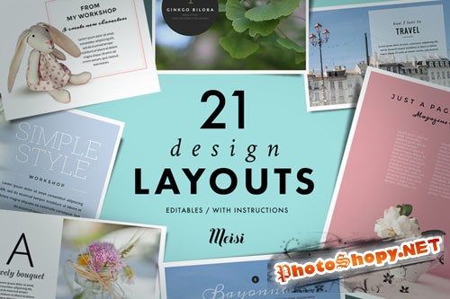 21 Design Layouts - Creativemarket 129071