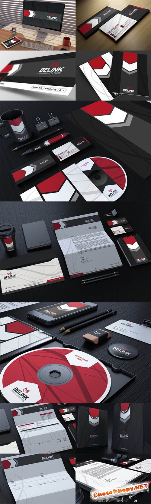 Red And Black Corporate Identity