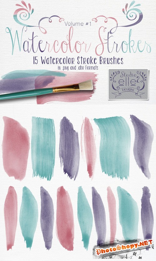 Watercolor Strokes Vol 1