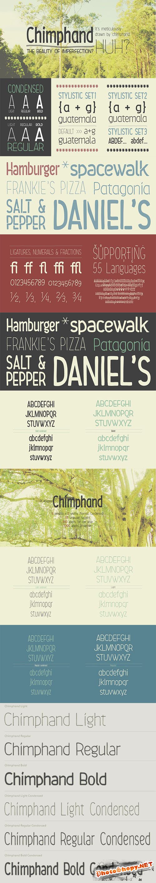 Chimphand - Natural Handwritten Font Family