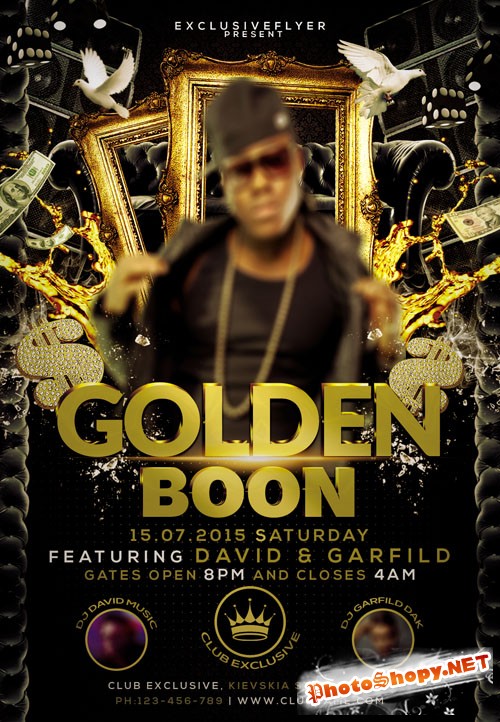 Flyer Template - Golden Boon Facebook Cover