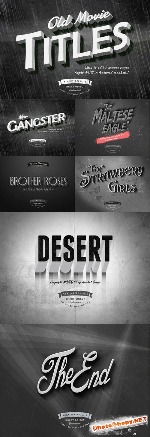 Old Movie Titles - Creativemarket 121541