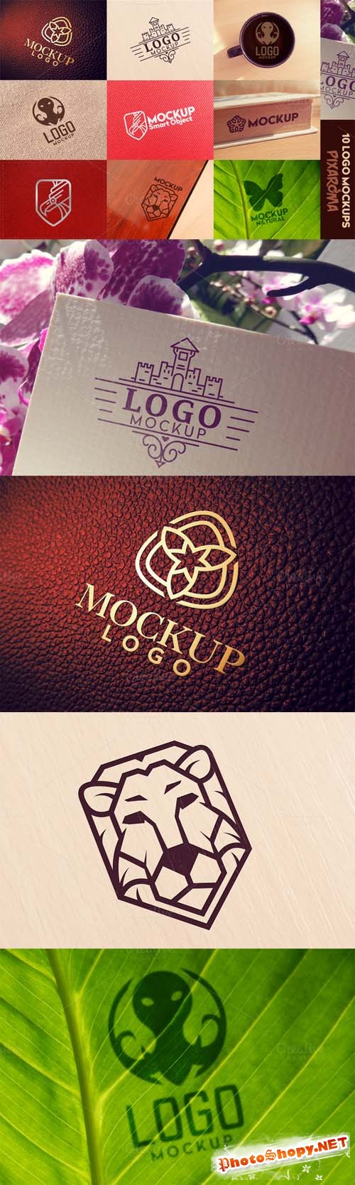 10 Logo Mockups Vol 1