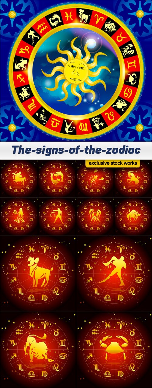 The signs of the zodiac - 13 UHQ JPEG