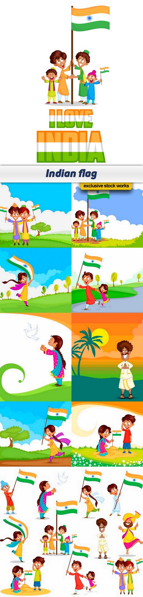 Indian flag - 10 EPS