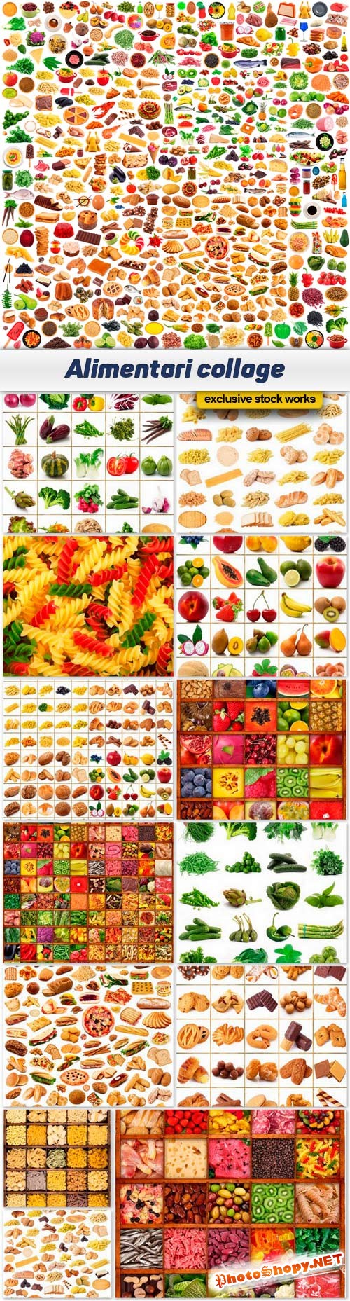 Alimentari collage - 15 UHQ JPEG 