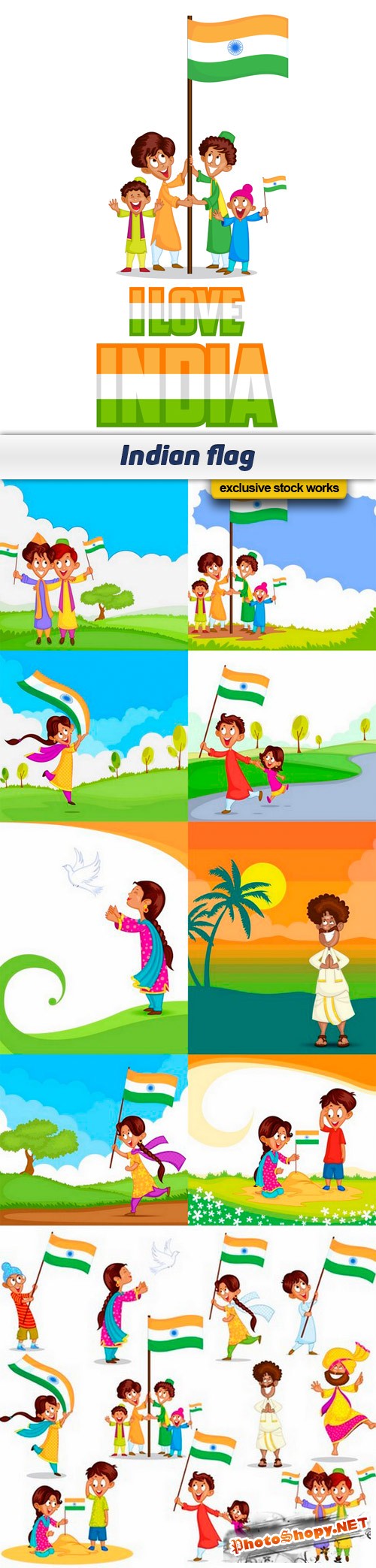 Indian flag - 10 EPS