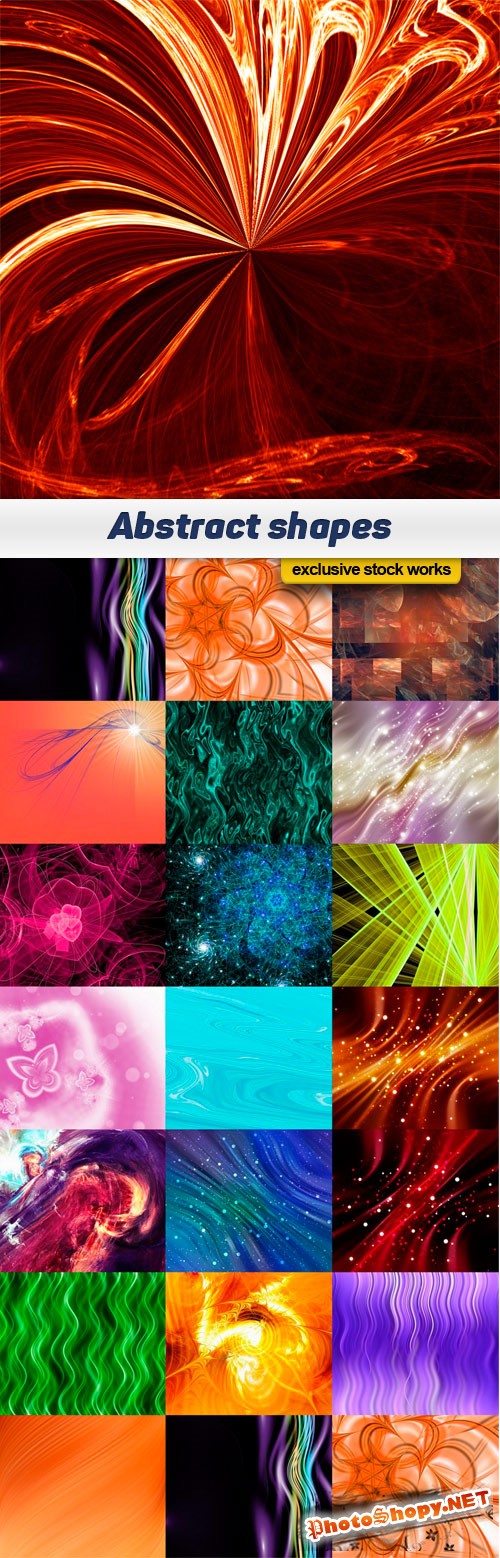 Abstract shapes - 20 UHQ JPEG