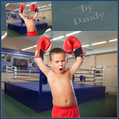 Шаблон для мальчика – Маленький боксер