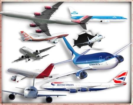 Фотошоп png - Пассажирские и грузовые самолеты