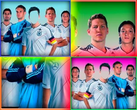 Фотошаблон для фото - Футболисты Германии